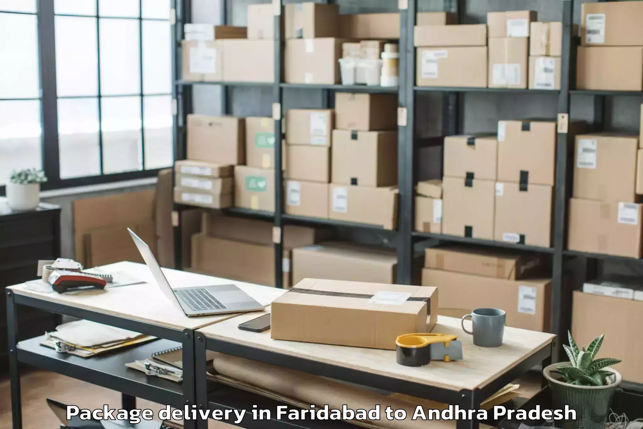 Leading Faridabad to Yerragondapalem Package Delivery Provider